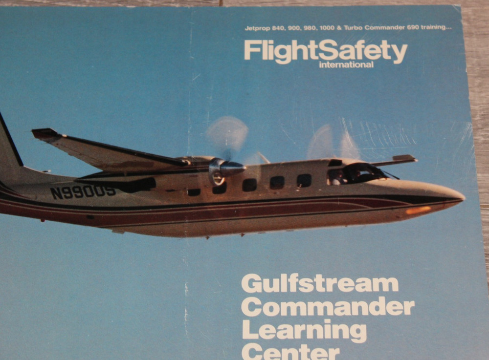 FlightSafety Gulfstream Commander Learning Center Brochure
