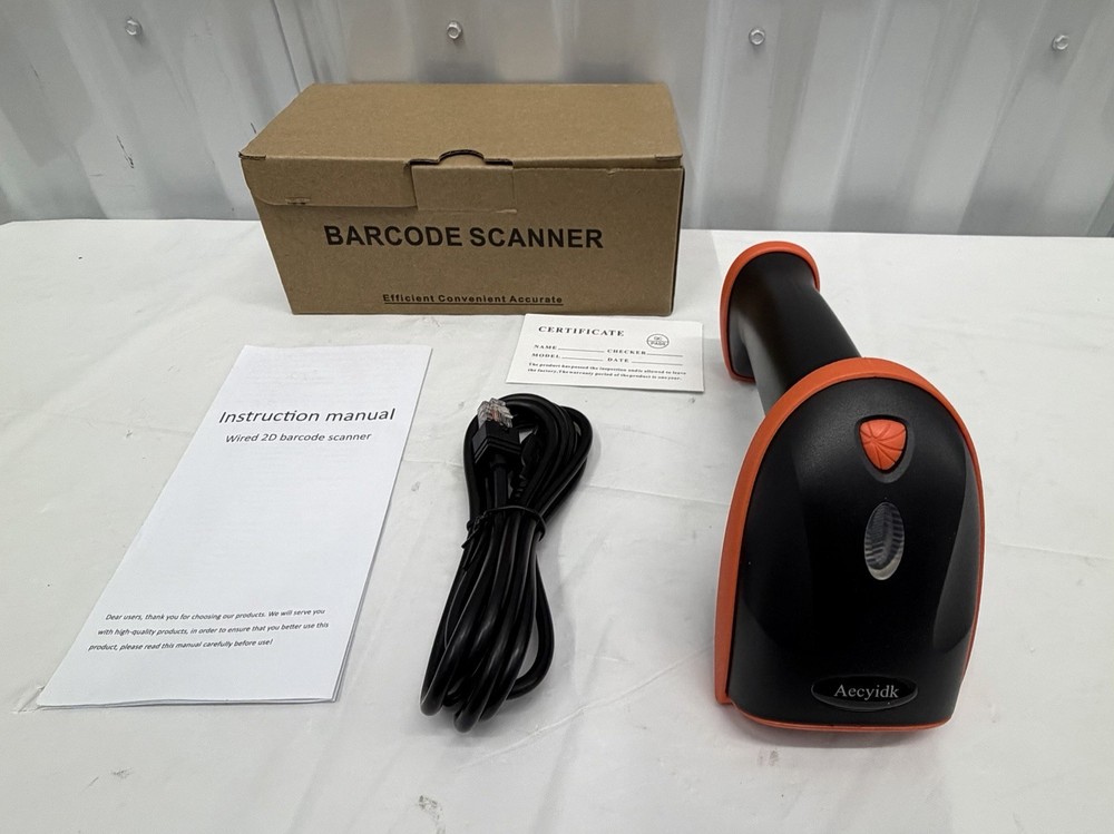 Aecyidk Wired 2D Barcode Scanner V2 USBHandheld Reader | Ships from USA