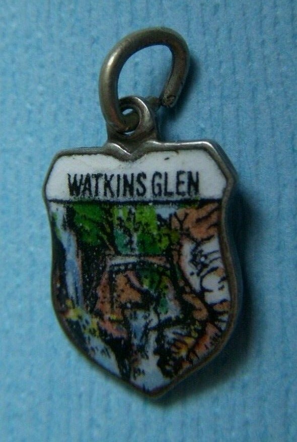 Vintage Watkins Glen New York shield charm