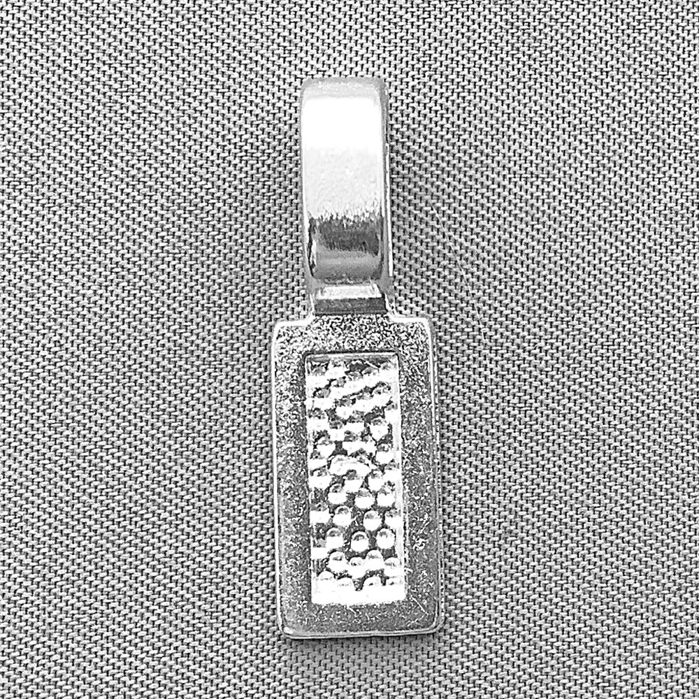 Small Rectangle Glue On Bails 26x8mm Antique Silver Plated Alloy Q30 Per Pkg