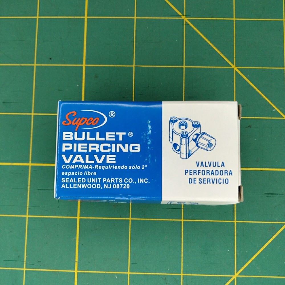 Supco 1/2" And 5/8" Refrigerant Line Piercing Valve