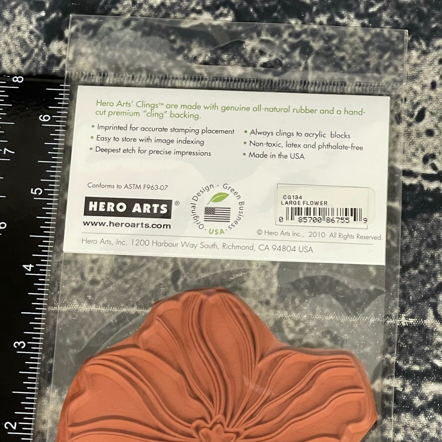 Hero Arts LARGE FLOWER Solid Flower Stamp