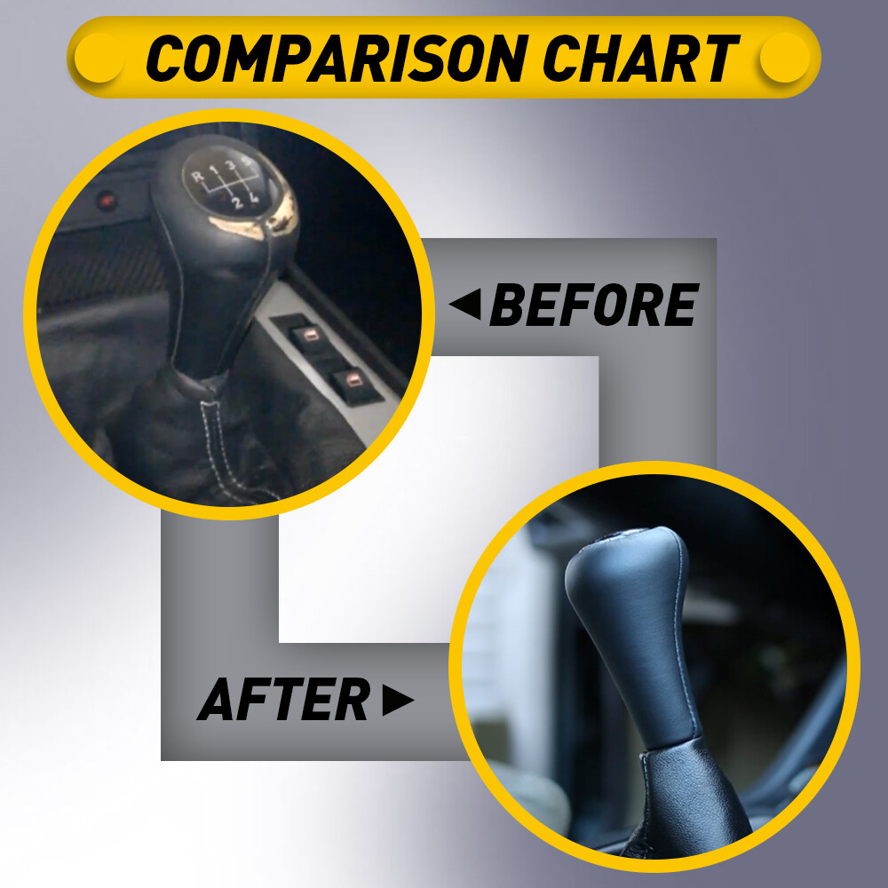 5 Speed BMW illuminated Leather Black Shift Knob for M3 E30 E36 E46 AUXITO
