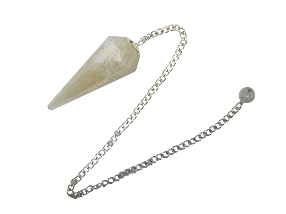 Green Preciolite Dowsing Crystal Pendulum
