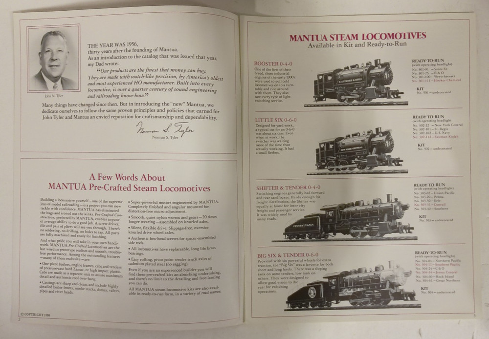 1980 MANTUA Model Train Catalog