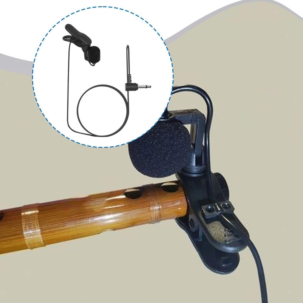 Wired Microphone for Wind Instruments Flexible Accessory for Chinese Instruments