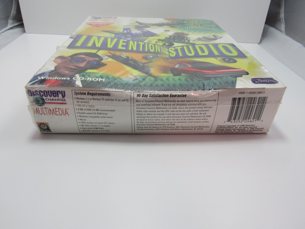 Discovery Channel Multimedia Invention Studio PC Windows CD-ROM New Sealed 1996