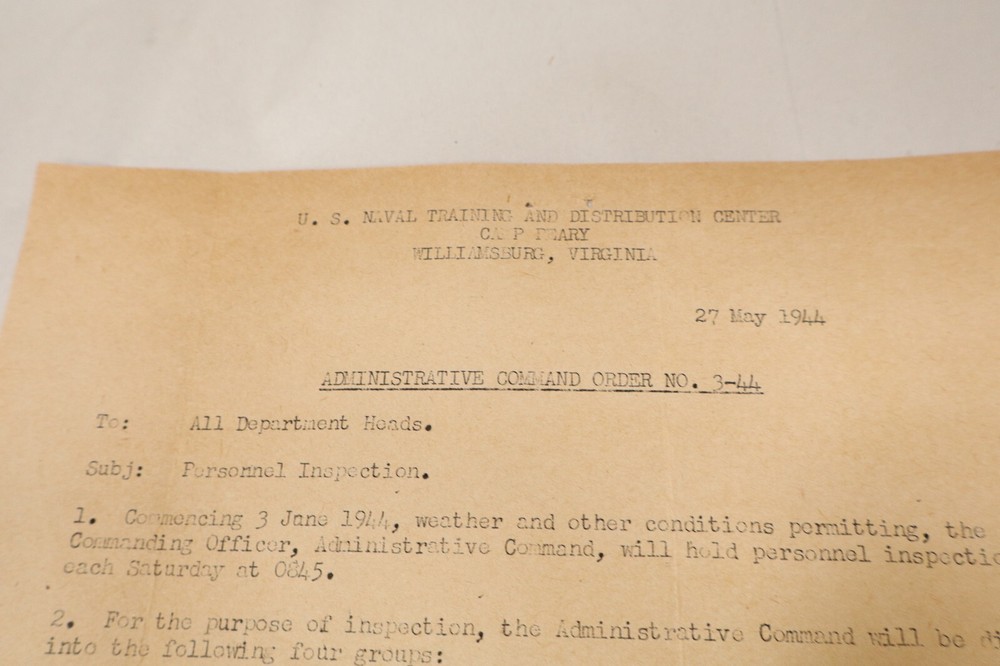 WWII Era Selective Service Army Navy Recruiting Training Orders Misc.