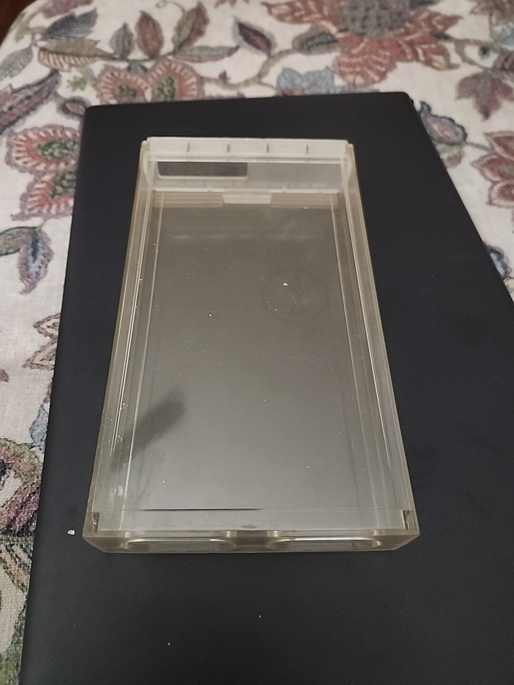 VHS Clear Plastic Cases Bottom Loader Sleeve Protective Case (3)