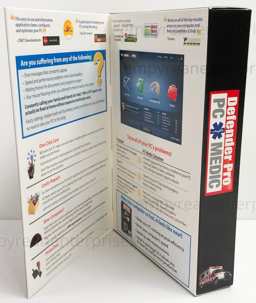 Defender Pro 2012 PC Medic 2012 Computer Security - Windows NEW in Box