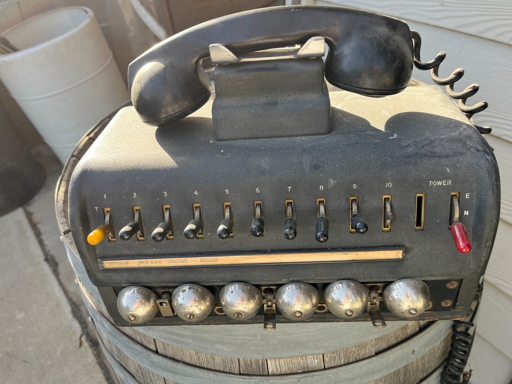 Vintage Switchboard Telephone Console Display