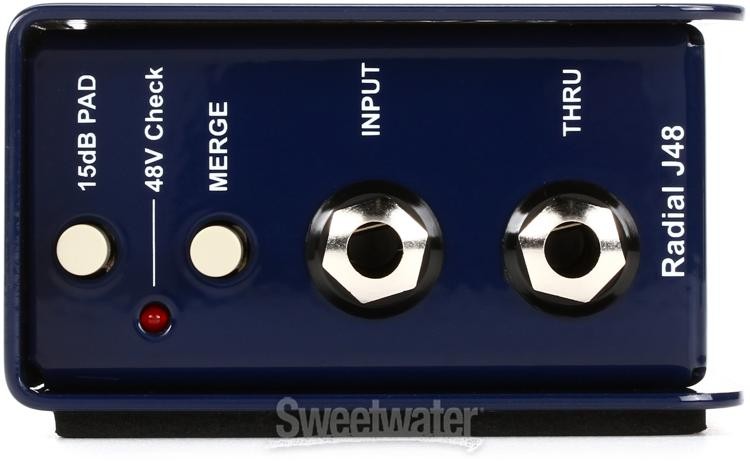 Radial J48 1-channel Active 48v Direct Box
