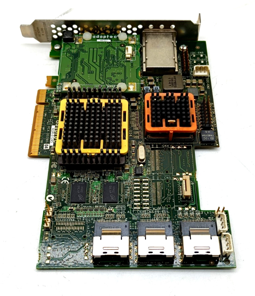 Adaptec ASR-51245 300Mbps DDR2 PCIe x8 SAS Sata Raid Controller with cables