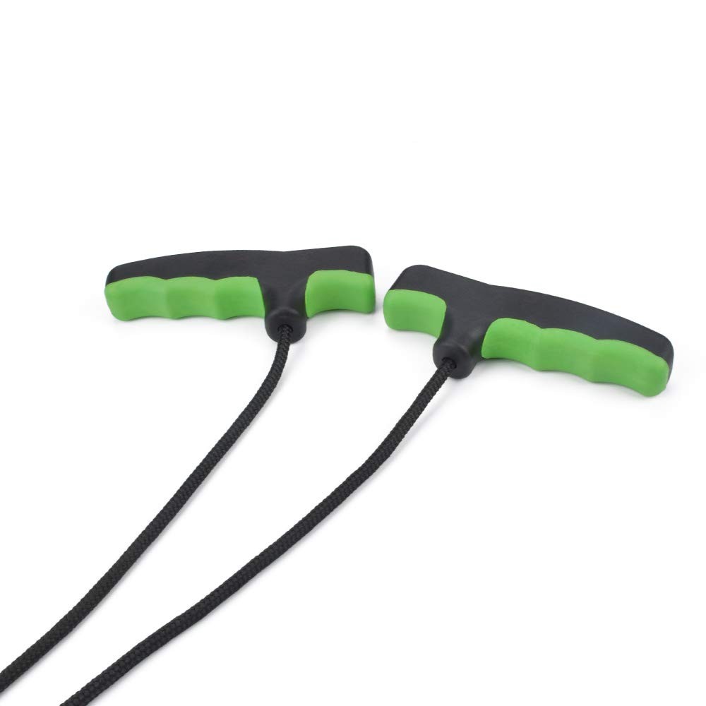 Crossbow Cocking Device Double Handle Crossbows Rope Black Rope(Extra Handle)