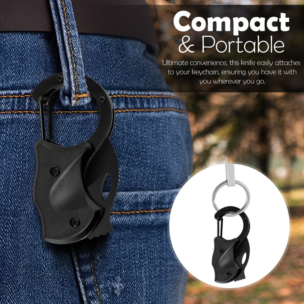 Pocket Knife Folding Box Cutter Survival Mini Sharp Blade 2 Pack Eagle Claw