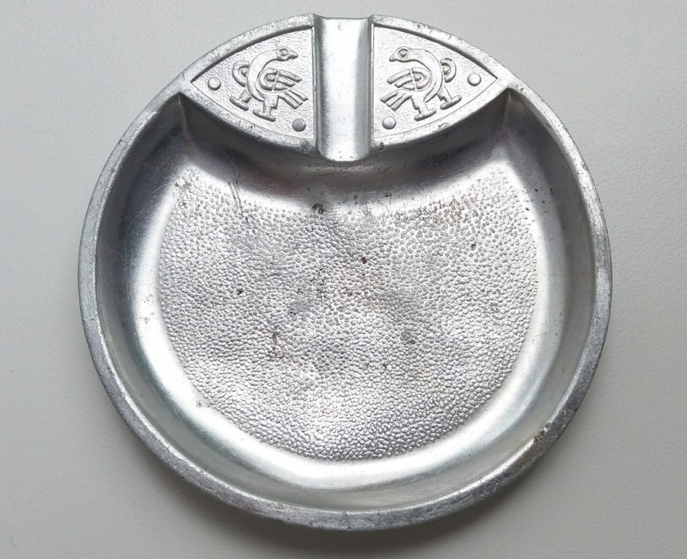 Vintage metal ashtray USSR 60s.