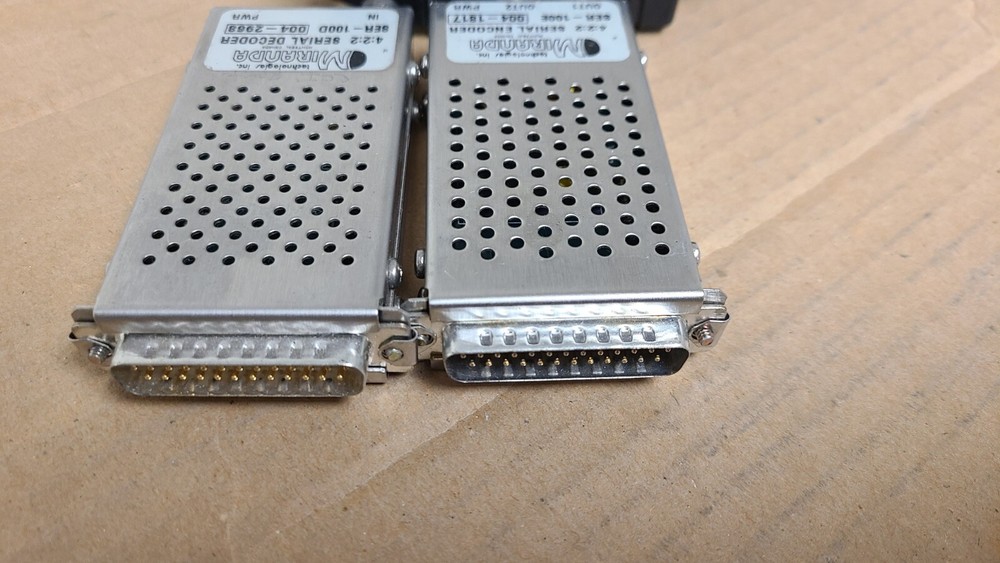 MIRANDA SER-100E 4:2:2 Parallel To Serial Encoder +100D Decoder Serial to Paral