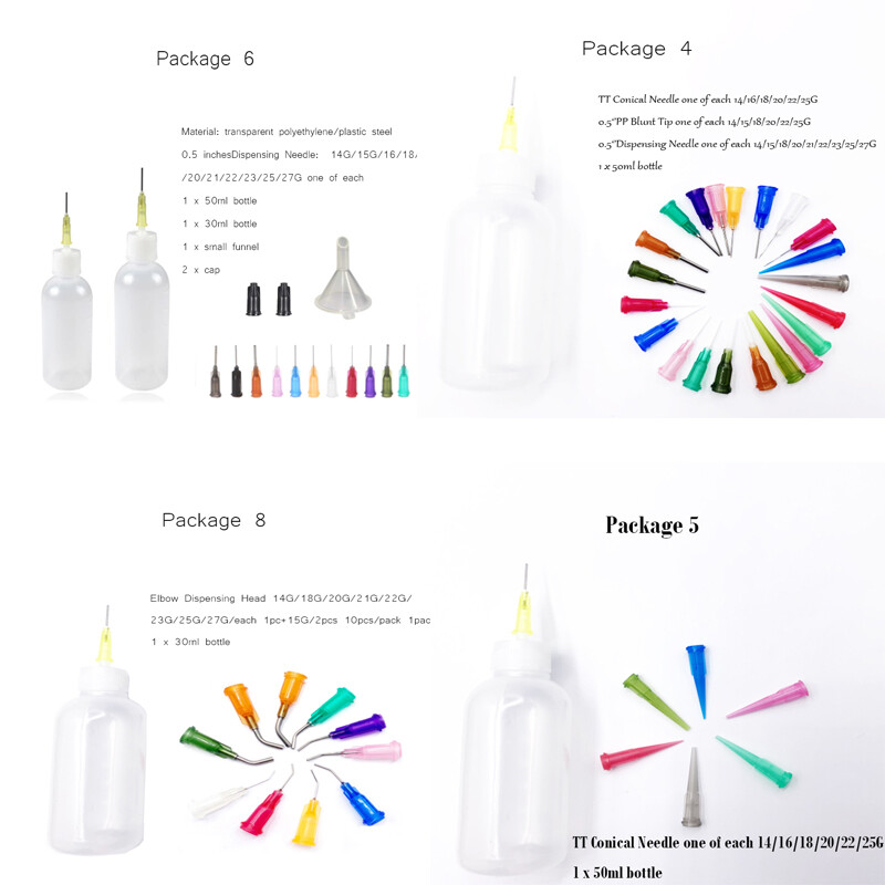 Henna Tattoo Applicator Squeeze Plastic Drawing Bottle Detailing Nozzle  Set