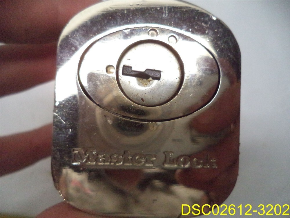 NO KEYS: Master Lock Model No. 377 Trailer Coupler Lock