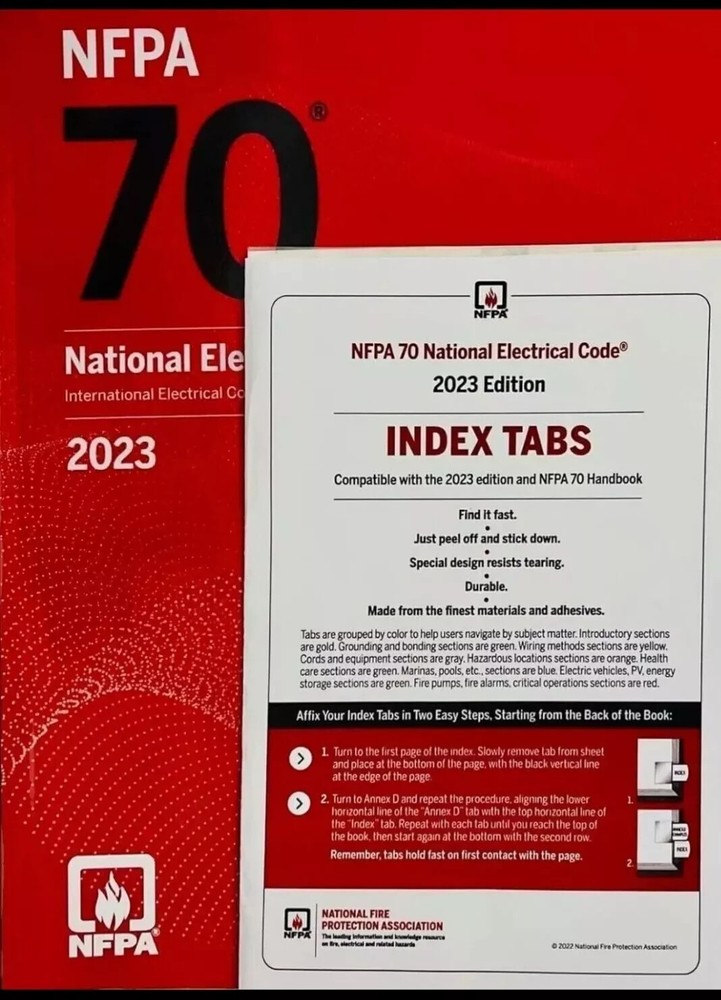 NFPA 70 National Electrical Code NEC 2023 With Tabs - FREE SHIPPING - BRAND NEW.