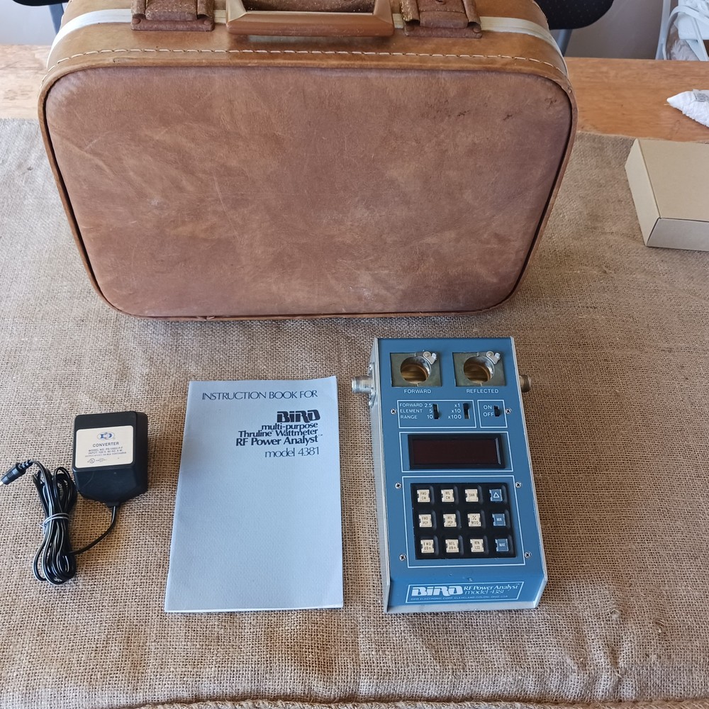 Bird Thruline Wattmeter "Power Analyst", model 4381, some testing - read update