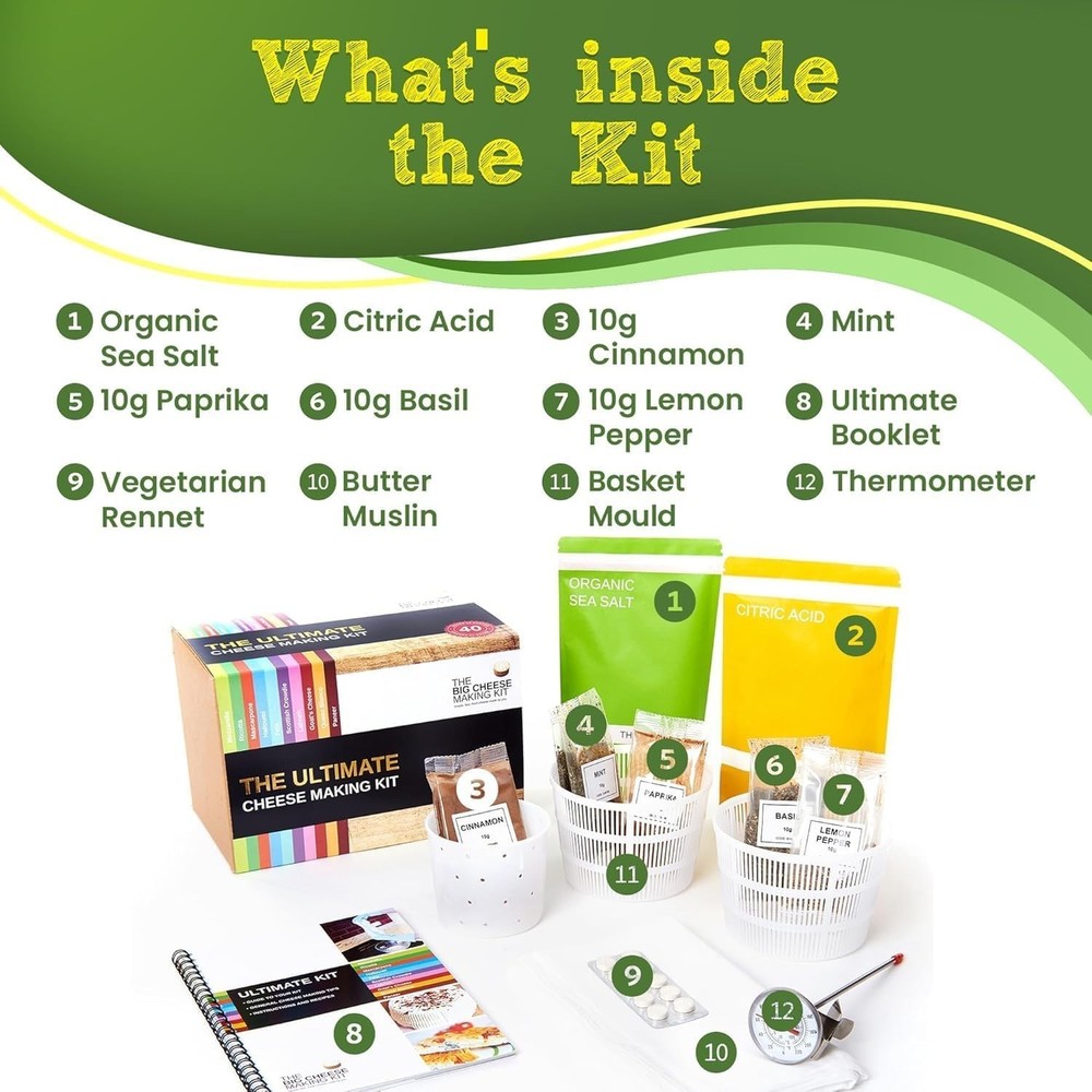 Ultimate 10-Style Cheese Making Kit
