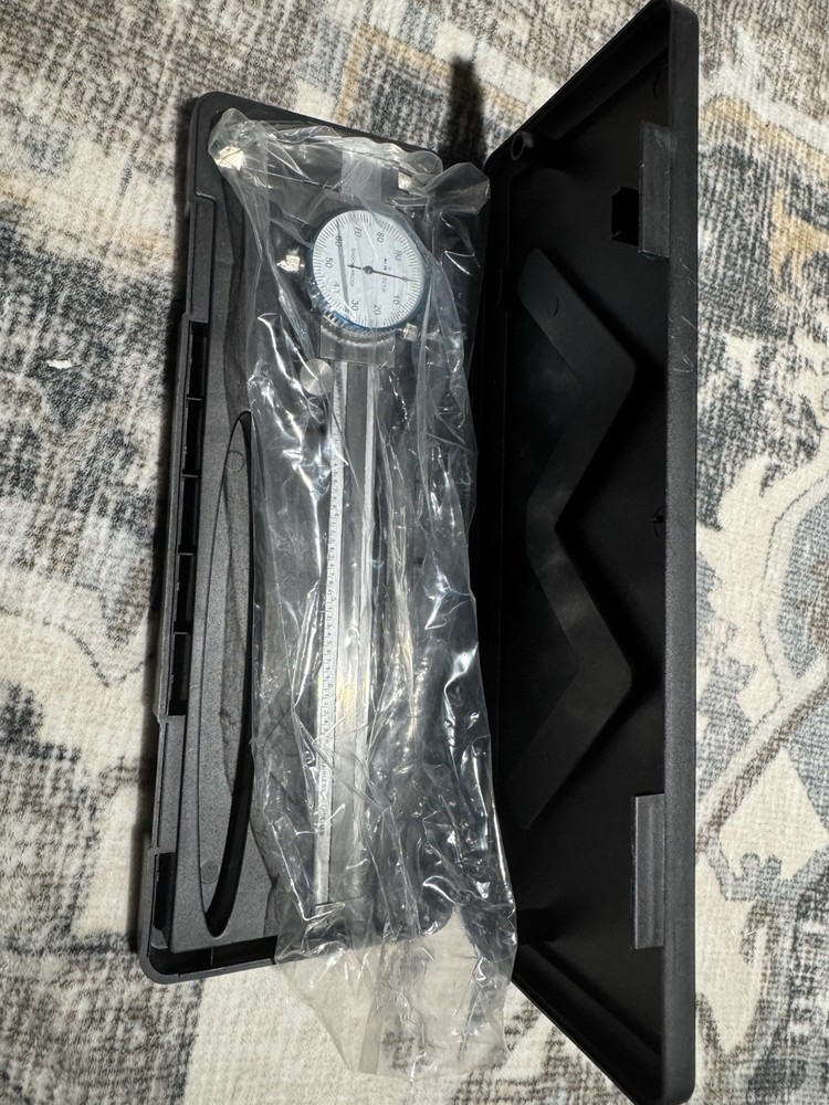 Science Purchase 6" Dial Caliper White Dial 0.001" Graduations with Case