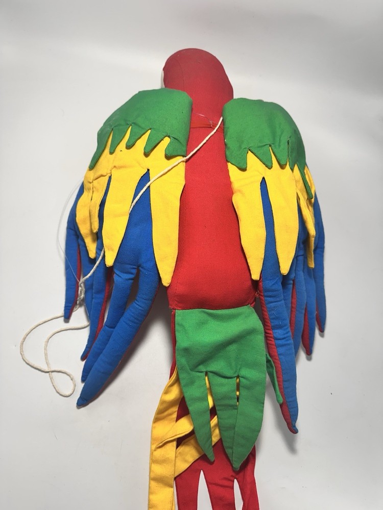 #58D Vintage Parrot Plush Toy