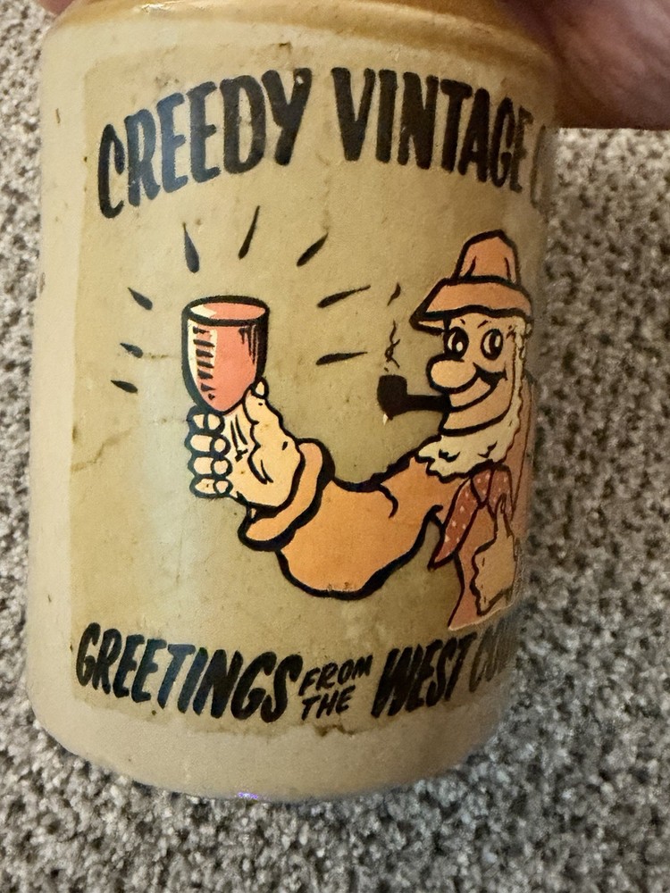 Greedy Vintage Cider Stoneware Jar