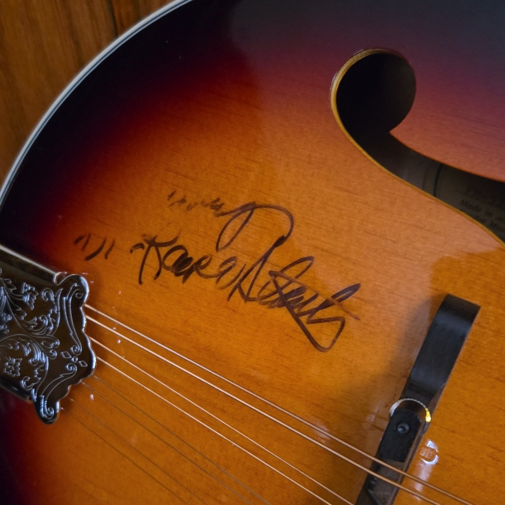 Fender A Style Mandolin Sunburst 8-String Right Handed Signed Adjustable Bridge