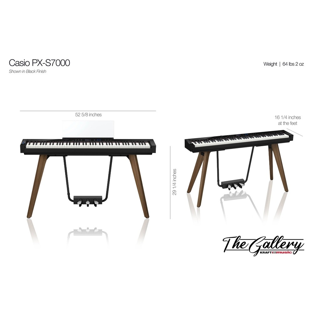 Casio PX-S7000 Digital Piano - Harmonious Mustard