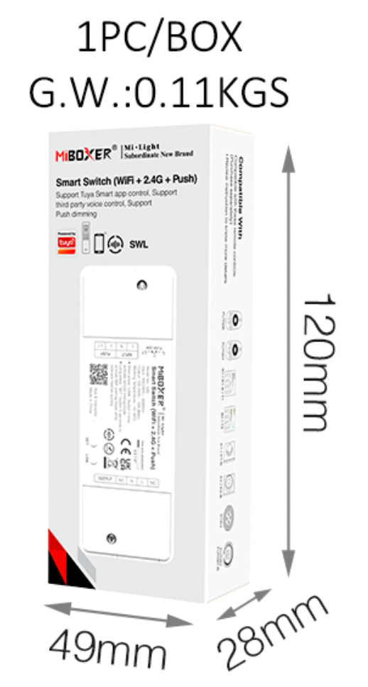 SWL - Smart Switch (WiFi +2.4G + PUSH)