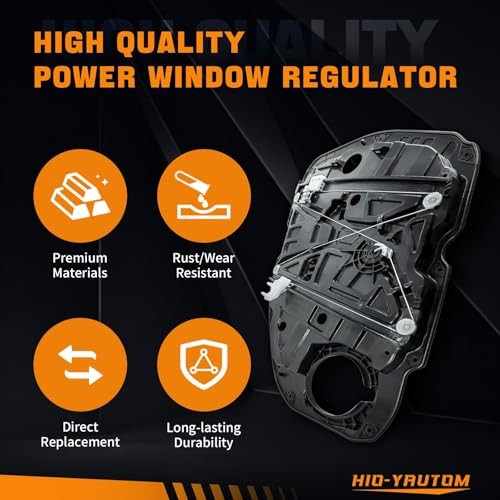 82471-D4000 Front Left Driver Side Power Window Regulator with Panel