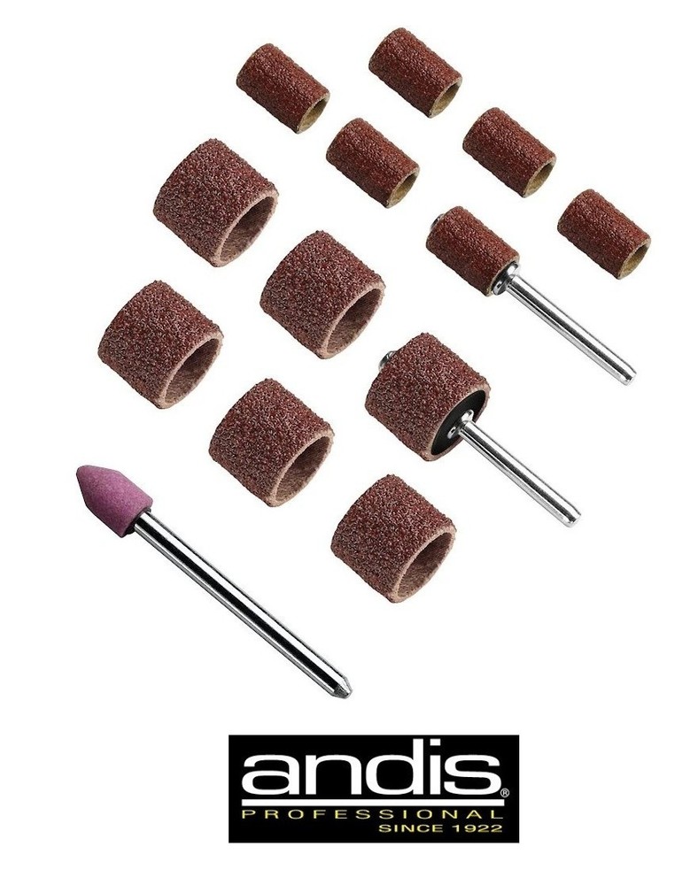 ANDIS PRO NAIL GRINDER Models 65880 & 65955 15 pc Replacement Accessory Pack Set