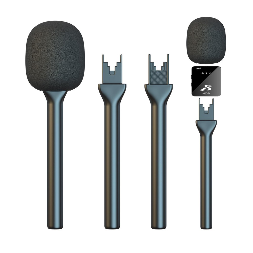 Mic Handle for DJI RODE Microphone Handheld Stand Wireless GO, Interview...