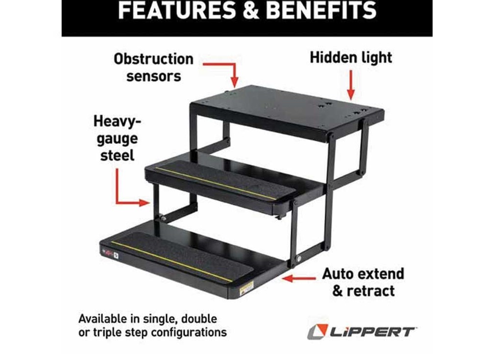 Lippert 3726892 Step, Series 40 w/Motor,Control, & Switch