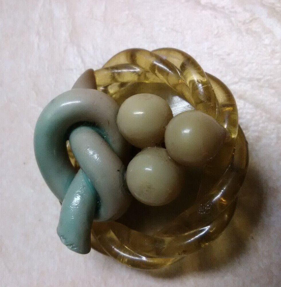 Vintage shank style button twisted plastic grapes ???