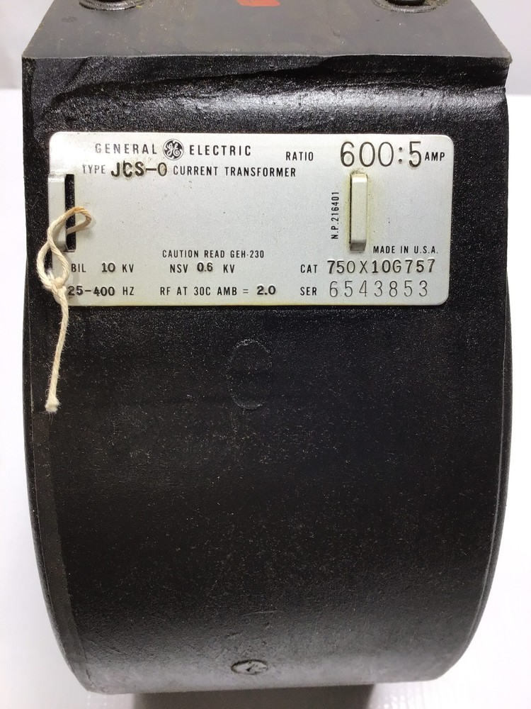 General Electric JCS Current Transformer 600:5 Ratio