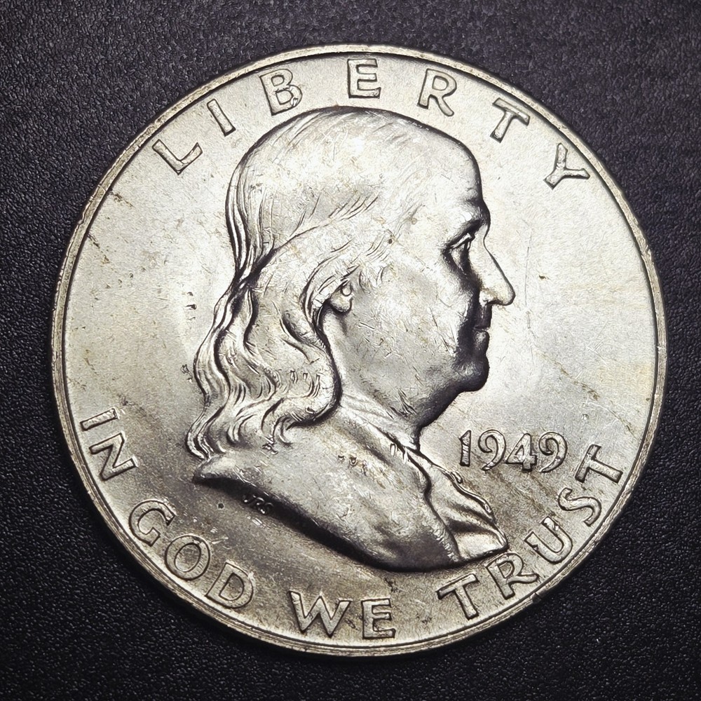 1949-D Franklin Half Dollar 90% Silver