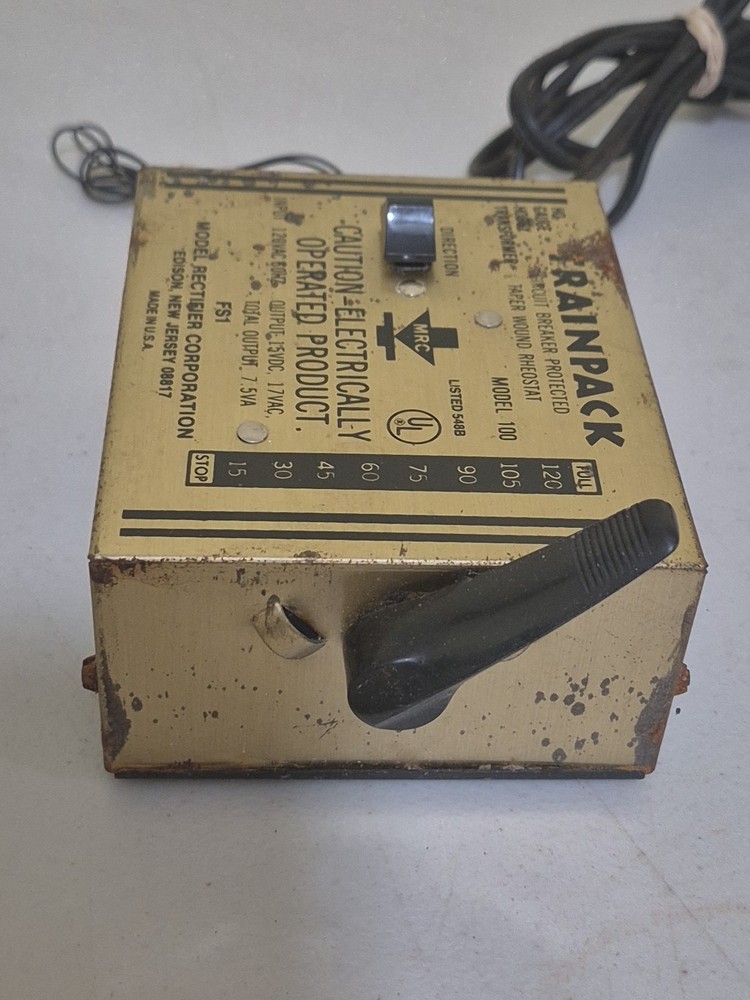 Trainpack HO Transformer #100 Model Rectifier Corp Made in USA