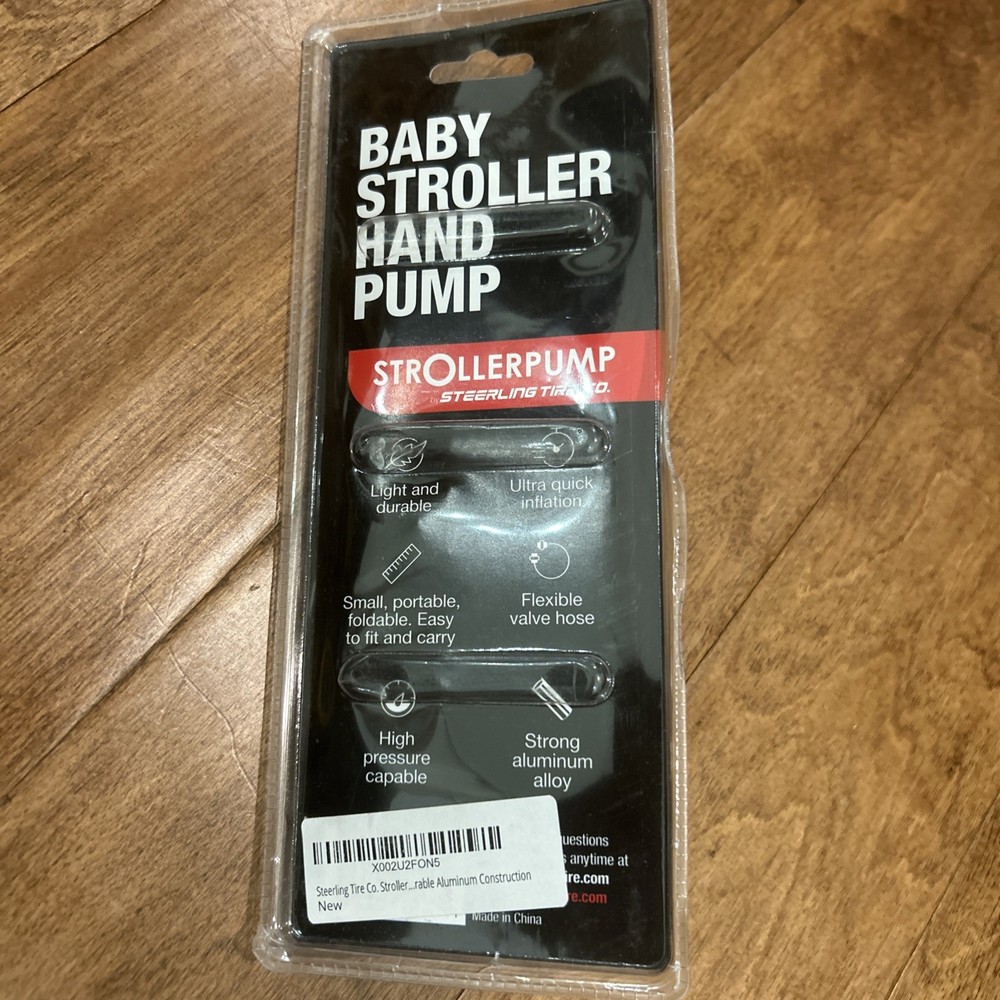 StrollerPump by Steerling Tire Co. - Portable Stroller Tire Pump