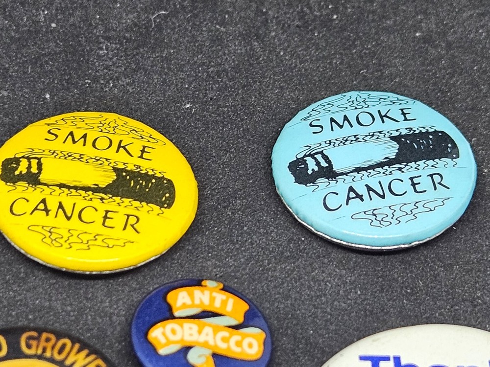 5 ~ Anti Smoking Cancer Pin backs