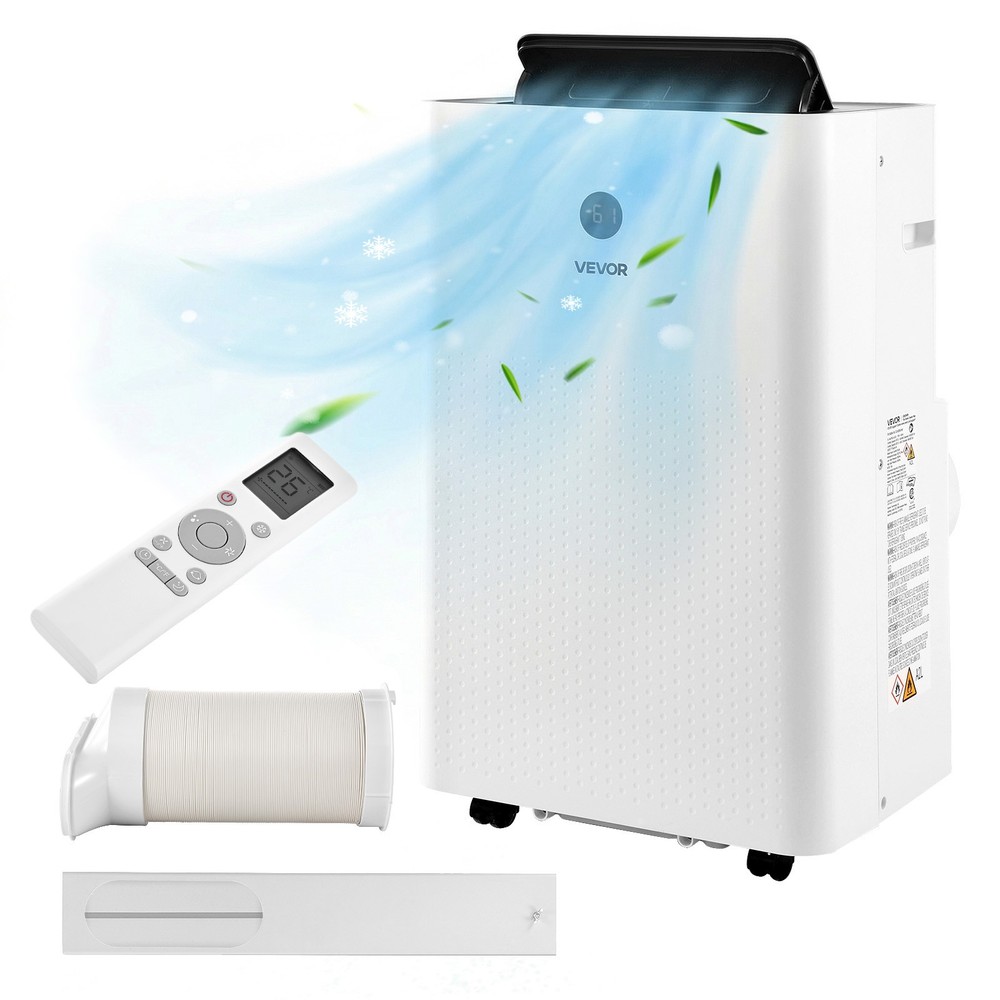 VEVOR Portable Air Conditioner 12000 BTU 4-in-1 Cooling Dehumidifier Fan Sleep