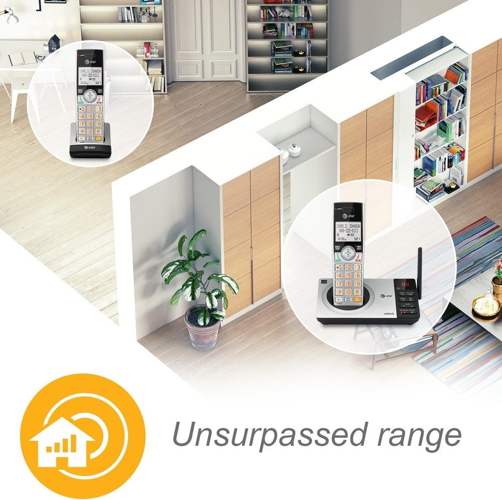 Long Range Cordless Phone with Digital Answering Machine