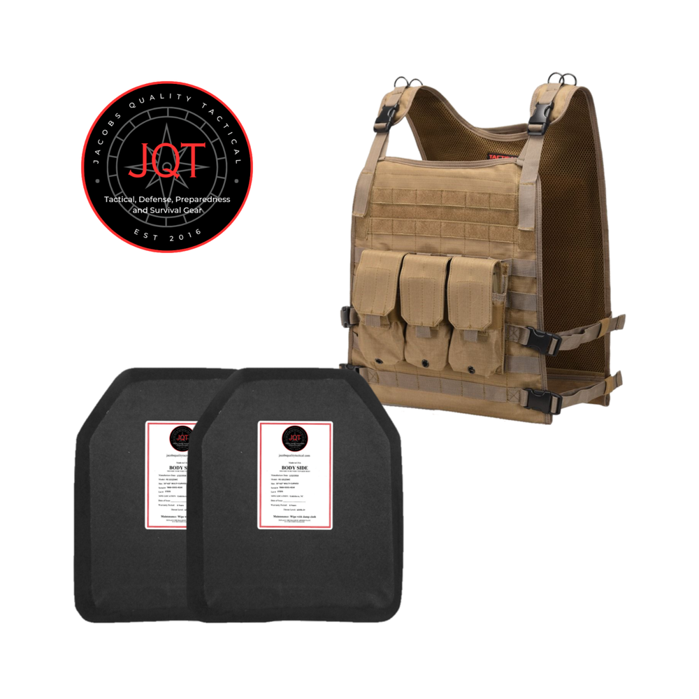 JQT Wildcat Level III+ Polyethene Body Armor Bundle Lightweight Level 3+ Armor