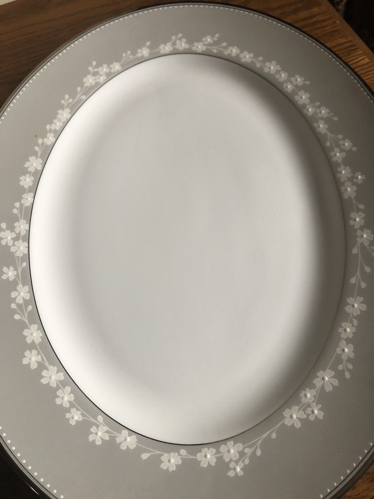 LENOX BELLINA PLATINUM NEW OVAL SERVING PLATTER