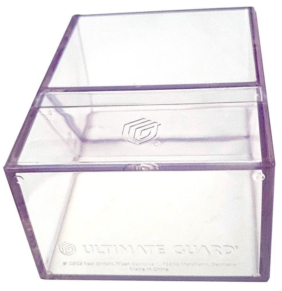 Ultimate Guard Boulder Clear 60+ Standard Size Deck Case Card Storage Box ccg