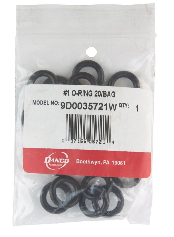 Danco 21/32 in. D X 13/32 in. D Rubber O-Ring 20 pc.