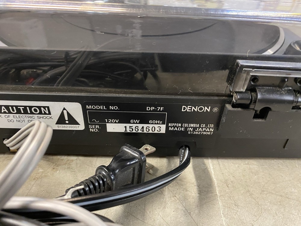 Denon DP-7F Quartz Full Automatic Direct Drive Turntable - SHOWN WORKING