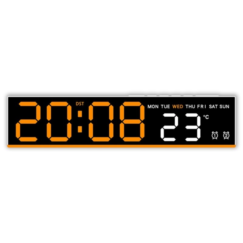 Energy Efficient Digital Clock With Alarm Wake Up Function And Temperature